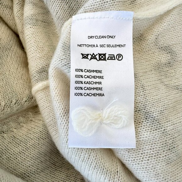 New Pilcro Alani Cashmere Rollneck Sweater Angel Print Cream Large - Picture 7 of 12